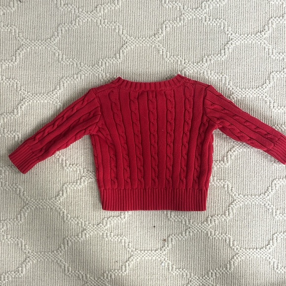 The Beafort Bonnet Company Toddler Boy Crewneck Cable Knit Sweater - Picture 3 of 4